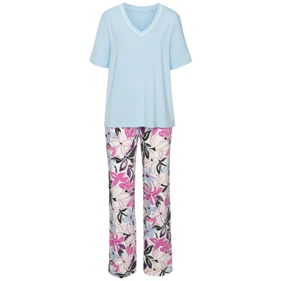 Abbildung von LASCANA Pyjama, (2 tlg.), Schöner Blumendruck