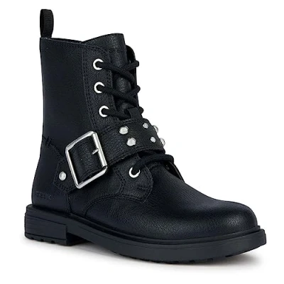 Abbildung von Geox J Eclair Girl Ankle Boot, Black, 38 EU