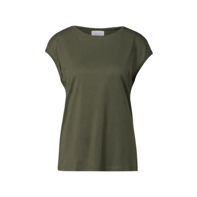 Abbildung von Street One Studio Damen F323207 Shirt in Unifarbe, Peridot Green, 34