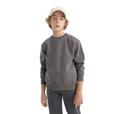 Abbildung von DeFacto Jungen Sweatshirt Bequeme Sweatshirts für Kinder Stylische Pullover und Fleecepullover