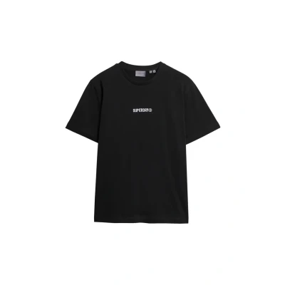 Abbildung von Superdry Micro LOGO Graphic Loose Tshirt basic, Herren, Größe: Medium, Black