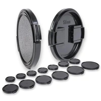 Abbildung von Lens Aid Retro Objektivdeckel 40mm mit Clipverschluss für Kamera Objektive Cap Ersatz Digitale Kameras, Analogkameras kompatibel Fujifilm, Sony, Canon, Nikon
