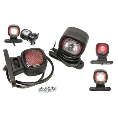Abbildung von 2 x LED Umrissleuchte Begrenzungsleuchte kleine Positionsleuchte 12 24V, Farben: weiß, rot, für LKW PKW Anhänger, Trailer, Wohnwagen usw.