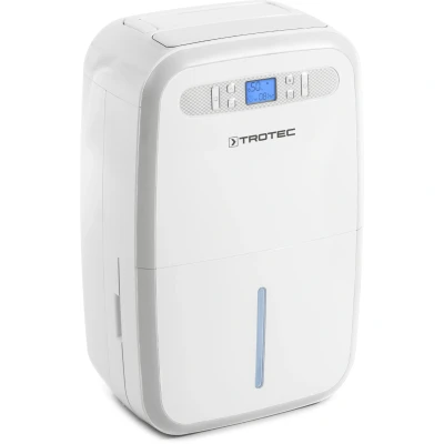 Abbildung von TROTEC Luftentfeuchter TTK 95 E, für 230 m3 Räume, Entfeuchtung 30,00 l/Tag, Tank 5,30 l, Entfeuchtungsautomatik mit Zielwertvorwahl zwischen 30 und 90 % r.F.
