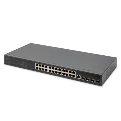 Abbildung von Assmann DIGITUS 24 Port 10/100/1000 + 4SFP+ UPLINK Switch, 19