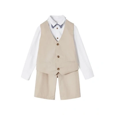 Abbildung von vertbaudet Shorts Festliches 4 teiliges Jungen Set
