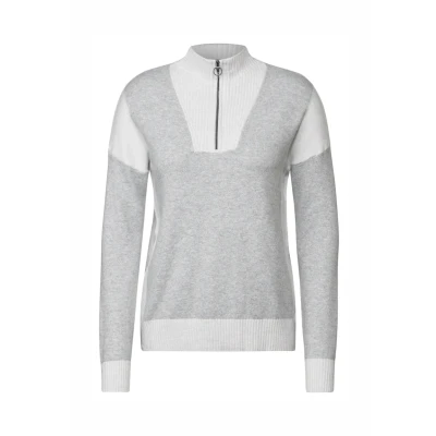 Abbildung von Cecil Stehkragenpullover aus Baumwolle mit Stretchanteil