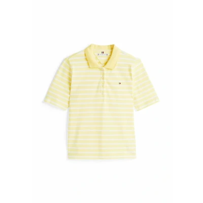 Abbildung von Tommy Hilfiger REG SS Poloshirt Citronella ecru stp, Damen, Größe: XXS, stp