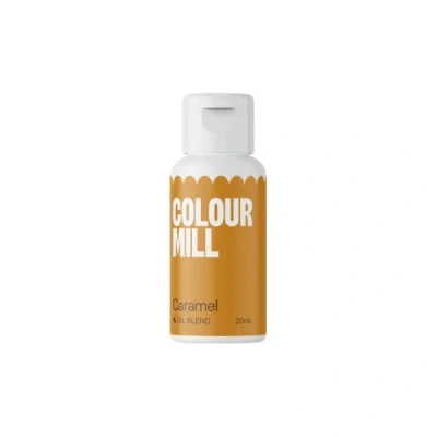 Abbildung von Colour Mill Oil Blend Caramel Lebensmittelfarbe auf Ölbasis Lebensmittelfarben für Schokolade, Fondant, Cupcakes, Kuchen, Backen, Macaron Food Coloring Tortendeko 20ml