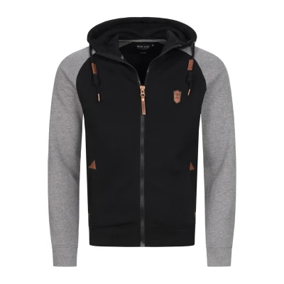 Abbildung von Indicode Jeans Arbutus Sweatjacke, Herren, Größe: Small, Black