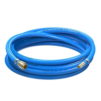 Abbildung von AUPROTEC Druckluftschlauch Set 13mm Ø Innen 5m PVC Schlauch I Mit Messing Schnellkupplung für Druckluft Kompressor Würth Kompressorschlauch hochflexibel