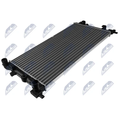 Abbildung von NTY CCH AU 012 Kühler, Motorkühlung für Fahrzeuge mit Klimaanlage, ohne Klimaanlage 650mm 342mm 23mm Kühlrippen mechanisch gefügt