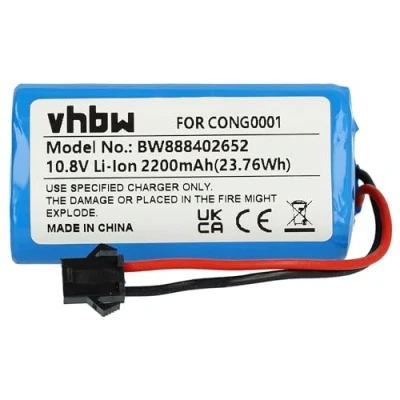 Abbildung von vhbw Akku kompatibel mit Cecotec Conga 890 Slim, Slim 890, Wet Staubsauger (2200mAh, 10,8V, Li Ion)