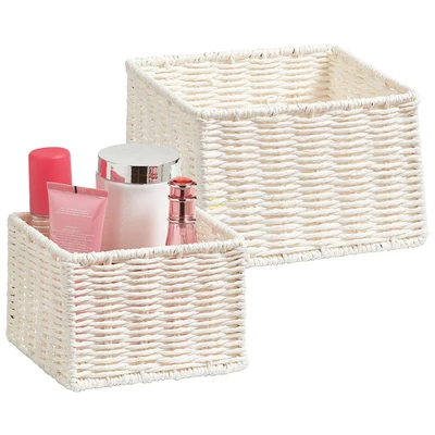 Abbildung von Zeller Present Aufbewahrungskorb &quot;Aufbewahrungskörbchen&quot;, (Set, 2 St.), Filzkorb, ideal fürs Bad, Wohnzimmer oder Büro