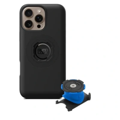Abbildung von Quad Lock Vorbau/Lenker Handyhalterung Fahrrad Kit mit iPhone 16 Pro Max MAG Hülle