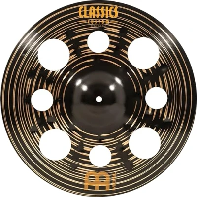 Abbildung von Meinl Cymbals Classics Custom Dark Trash Crash — 16 Zoll (Video) Schlagzeug Becken (40,64cm) B12 Bronze, Dunkles Finish (CC16DATRC)