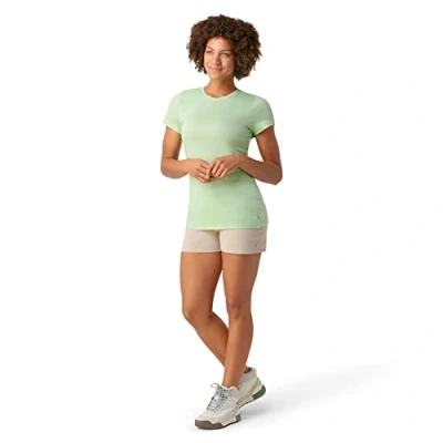 Abbildung von Smartwool Short Sleeve TEE Tshirt basic, Damen, Größe: Medium, Pistachio