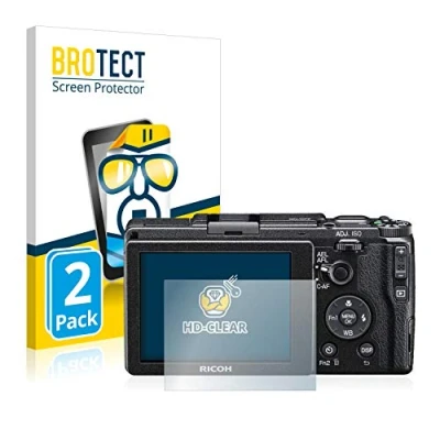 Abbildung von BROTECT (2 Stück Schutzfolie für Ricoh GR II 2015 Displayschutz Folie Ultra Klar