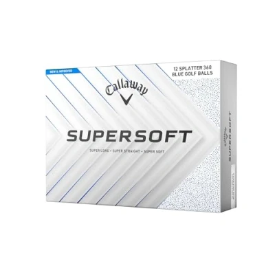 Abbildung von Callaway Supersoft Splatter 360 Golfball 12er Pack.