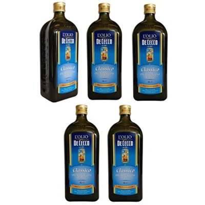 Abbildung von Monini Extra Natives Olivenöl 1L nativ olio extravergine di oliva Classico + De Cecco Farchioni
