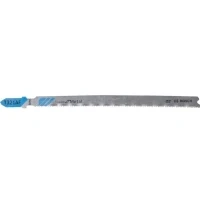 Abbildung von Bosch 2 608 636 705, Stichsägeblatt, Aluminium, Epoxid, Profil, Sandwich Material, Metallblech (dünn), Bimetallisch, 1,2 mm, 13,2 cm, 5 Stück(e)
