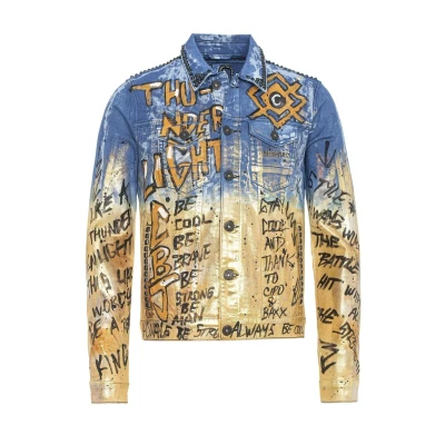 Abbildung von Cipo &amp; Baxx Jeansjacke, Herren, Größe: Medium, Blue gold