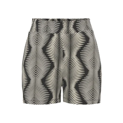 Abbildung von Lascana Shorts, Damen, Größe: 32/34, Schwarz/weiß bedruckt
