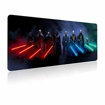 Abbildung von GZESZT Extra großes Gaming Mauspad mit Rutschfester Gummiunterseite, genähte Kanten, waschbares Schreibtisch Pad, tragbare Computer Tastatur und Mäuse Kombi Pads, 70 x 40 cm