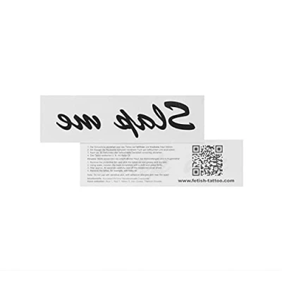 Abbildung von 10 x Slap Me Tattoo Schwarzer Schriftzug Sexy Kinky Fetisch (10)