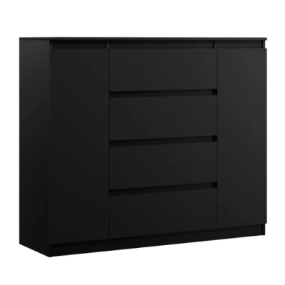 Abbildung von 3E 3xE living.com Kommode 140 cm in Schwarz x 101 39 (B/H/T)