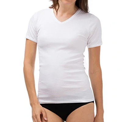 Abbildung von Schöller Damen Unterhemd Kurzarm 3er Pack 51010 44 561 Größe 40 Farbe Weiß