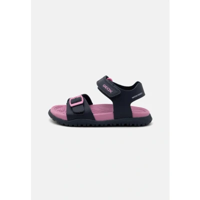 Abbildung von Geox Fusbetto Lauflernschuh für Kinder, Größe: 26, Navy/fuchsia Schuhe
