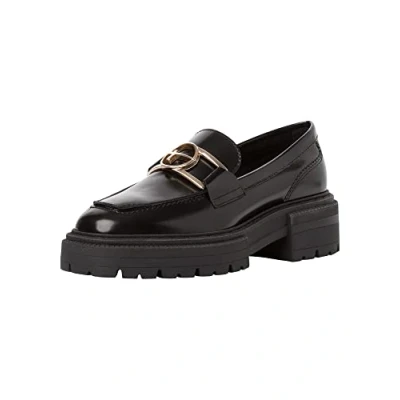 Abbildung von Tamaris Slipper, Damen, Größe: 39, Black patent Kunststoff
