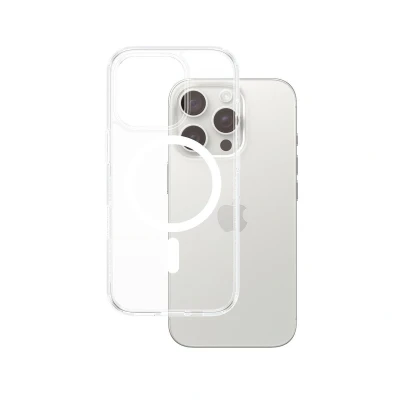 Abbildung von 0 PanzerGlass® HardCase Transparent Weiß MagSafe für iPhone 16 Pro