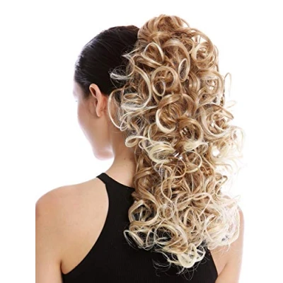 Abbildung von WIG ME UP MKB 6A V 27T613 Haarteil Zopf Pferdeschwanz lang lockig gelockt Blond Mix Gesträhnt 45 cm