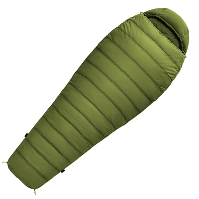 Abbildung von Mumienschlafsack Norskskin Ultralight Green 800 g 205 cm Koppelbar Nylon 400T