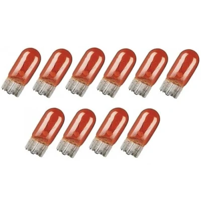 Abbildung von INION 10x Stück WY5W W2.1x9.5d T10 12V 5W AMBER/ORANG KFZ Beleuchtung LONGLIFE Glühlampe Glassockellampe Glühbirne Soffitte Autolampen WERKSTATTWARE