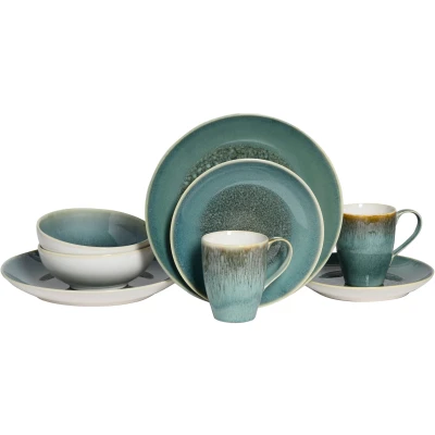 Abbildung von CreaTable Kombiservice &quot;Caldera&quot;, (Set, 8 tlg.), irisierende Glasur
