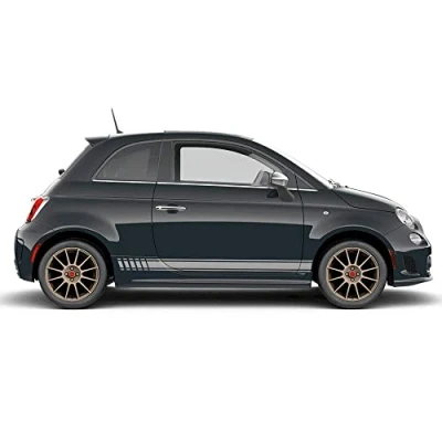 Abbildung von Auto Dress Seitenstreifen Aufkleber Set/Dekor passend für Abarth 500 595 Motiv: Esseesse (Farbwunsch)