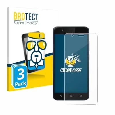 Abbildung von BROTECT Schutzglas für Gigaset GS270 (3 Stück) Schutzfolie Panzer Folie Glas [Extrem Kratzfest 9H, Anti Fingerprint, Ultra Transparent]