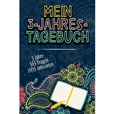 Abbildung von MEIN 3 JAHRES TAGEBUCH: Jahre = 365 Fragen für 1095 Antworten ❤ Ein wahres Erinnerungsstück zum Ausfüllen Kinder