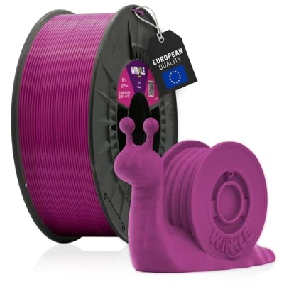 Abbildung von WINKLE PLA HD Filament, Malva, 3D Drucker 2,85 mm, 1 kg, kompatibel mit allen Druckern, Maßgenauigkeit, Spule kg