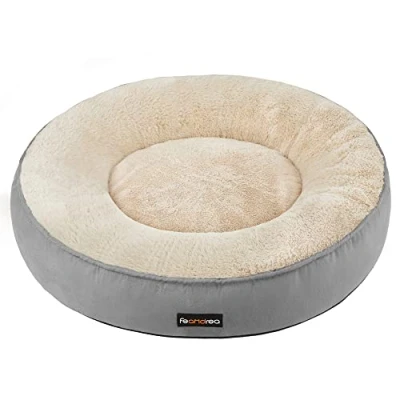 Abbildung von Feandrea Hundebett, Katzenbett, Donut, Ø 60 cm, hellgrau PGW060G01