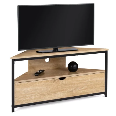 Abbildung von IDMarket TV Schrank 100 cm Ecke Detroit mit Industriedesign