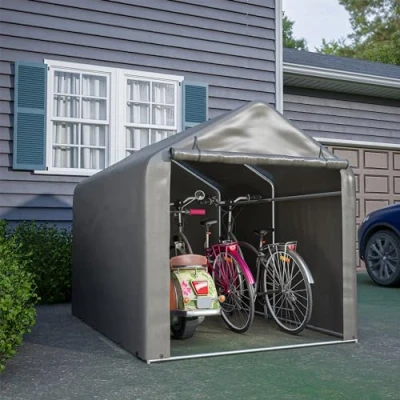 Abbildung von Thanaddo Carport Geräteraum Garagenzelt Carport, Zeltgarage mit abnehmbaren Seitenwänden