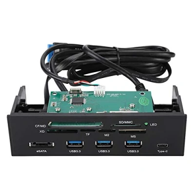 Abbildung von VBESTLIFE 5.25inches Multifunktions interne Kartenleser,Dashboard PC Frontplatte,unterstützt M2, MSO, SD, MS, XD, 64G CF Karte