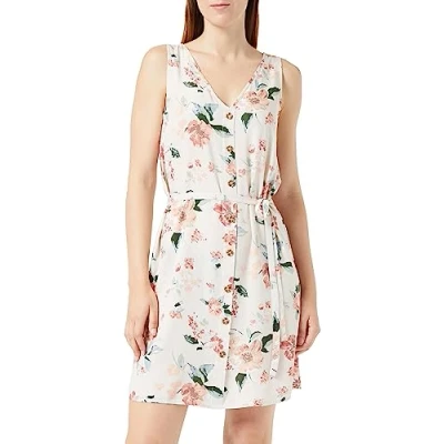 Abbildung von Vero Moda Sommerkleid BUMPY (1 tlg) Drapiert/gerafft