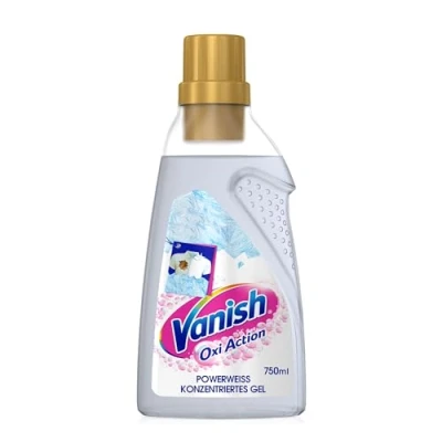 Abbildung von VANISH Oxi Action Gel Powerweiss Fleckentferner (ohne Chlor, für Weißwäsche)