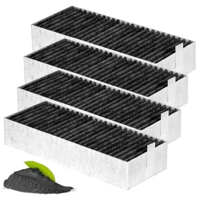 Abbildung von ‌YSWOVUO 4er Set Aktivkohlefilter Kompatibel mit Siemens HZ9VRCR0 17004796/Bosch HEZ9VRUD0 17004811/ Neff Z821VR0 17004806/ Gaggenau CA282111, Umluftersatzfilter Zubehör für Dunstabzugshauben