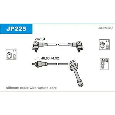 Abbildung von JANMOR JP225 Zündkabelsatz TOYOTA: Celica V Coupe, VI Coupe